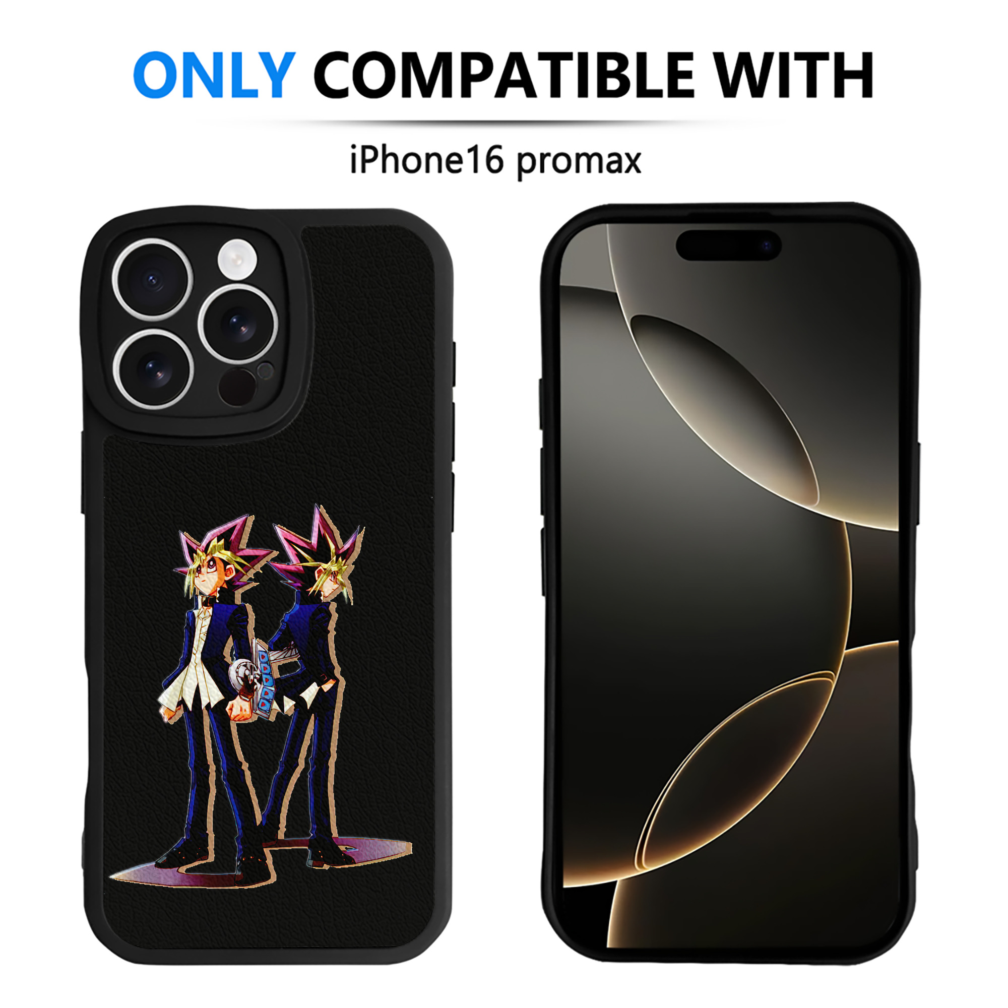 遊☆戯☆王 Yu-Gi-Oh! 【iPhone 16シリーズ対応】シリコンスマホケース（レザー調） 材質：シリコン